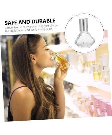 Stahad 12-Piece Glass Roller Bottles Set - Empty Perfume Lip Balm & Oil Bottles - Travel Size Silver 5.5x3cm - Buy Online on GoSupps.com