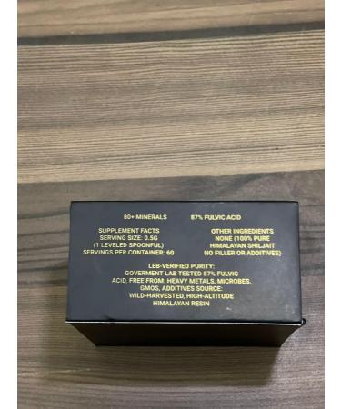 Himalayan Organic Shilajit Resin 30 mg 89% Fulvic Acid Pure & Natural Mineral Supplement Energy Booster & Immune Support Lab Proven Results Made in Himalayas - Buy Online on GoSupps.com