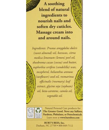 Burt's Bees Lemon Butter Cuticle Creme 0.6 oz - Pack of 2 | Moisturizing Cuticle Care - Buy Online on GoSupps.com