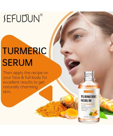  Frovetani 2 Pack Turmeric Serum for Dark Spot Removal Dark Spot Correction Oil Face and Body Serum Oil Natural Turmeric Oil for Fights Acne Skin - Buy Online on GoSupps.com