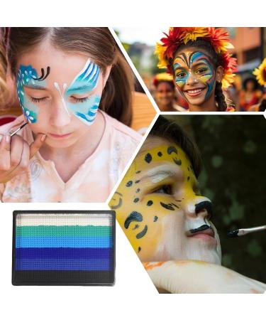  G n rique Face Paint Palette Face Paints Kit Watercolour Makeup with 6 Colours Lightweight 50 g for Carnival Wedding Halloween Christmas Concert Cosplay Festival Birthday Adults - Buy Online on GoSupps.com