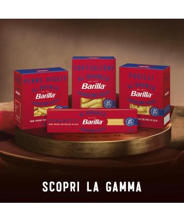  Barilla Barilla Bronze-Die Pasta Square Spaghetti 100% Italian wheat bronze-extruded pasta with a raw finish intense roughness thick and robust shape excellent sauce and cooking performance 400g - Buy Online on GoSupps.com