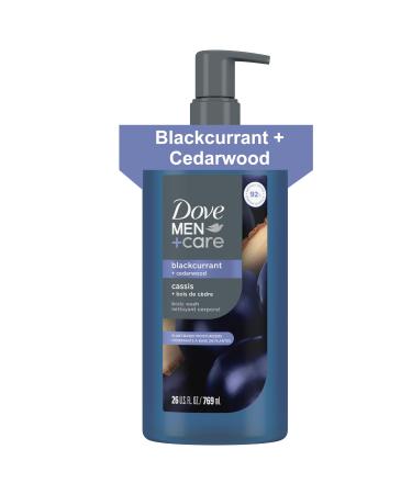 DOVE MEN + CARE Blackcurrant + Cedarwood Plant-Based Moisturizing Body Wash for Men 26oz