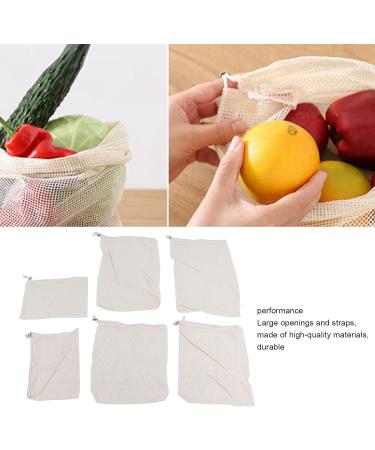 Drawstring Bag Repeatable Food Filter Bag Durable Cotton 6PCS for Home Kitchen Storage for Toy Storage - Buy Online on GoSupps.com