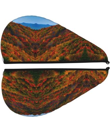Blue Ridge Parkway Coral Velvet Quick-Dry Hair Cap | Travel & Home Hair Towel Wrap for Men & Women - Buy Online on GoSupps.com
