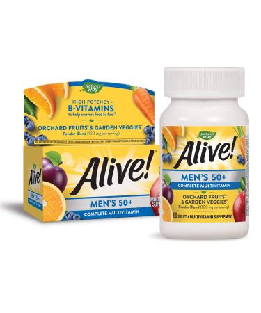 Nature's Way Alive! Men's 50+ Complete Multi-Vitamin 50 Tablets