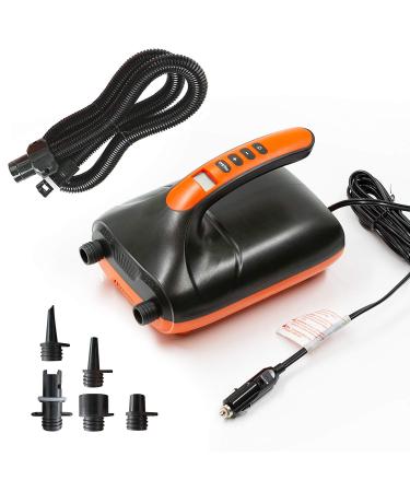 20PSI High Pressure SUP Air Pump, Dual Stage Inflation & Deflation Function Paddle Board Pump, 12V DC Car Connector, for Inflatable Stand Up Paddle Boards, Boats, Tent Kayaks 20PSI NEW