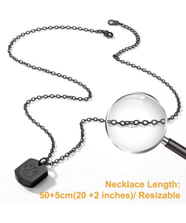 U7 Women Cremation Urn Necklace - Cycle of Life Celtic Knot Dog Feet Wings Crucifix Stainless Steel Cylinder Pendant - Men's Fire Burial Jewelry - Buy Online on GoSupps.com