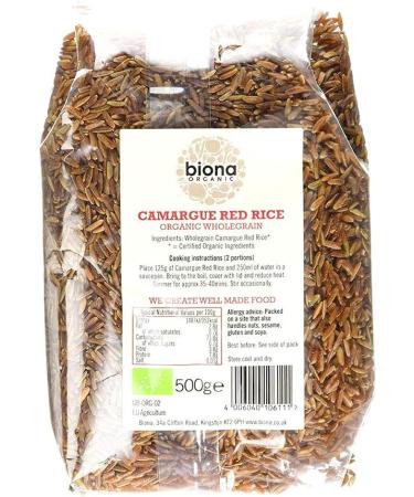 Biona Organic Camargue Red Rice 500g - Premium Quality, Gluten-Free Superfood - Buy Online on GoSupps.com