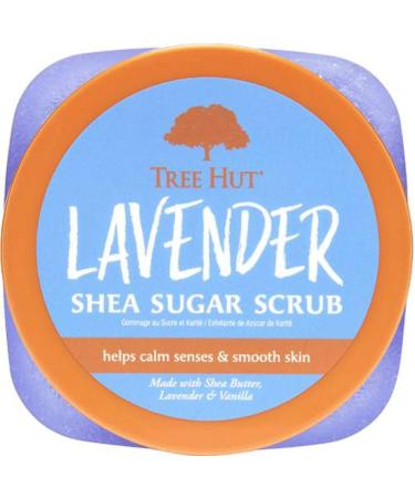 Tree Hut Lavender Shea Sugar Scrub 18 Oz - Exfoliating Body Scrub with Certified Shea Butter and Lavender Oil - Soft & Smooth Skin - 1.12 Pound - Buy Online on GoSupps.com