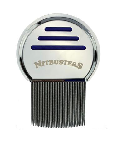 Nitbusters Infinity Stainless Steel Metal Headlice Nit Removal Comb with Spiral Grooves