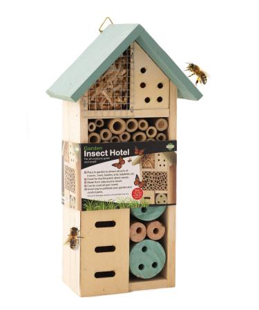 ADEPTNA Wooden Garden Insect Hotel for all Creatures Great and Small - Nest Home for Bees Beetles Ants Ladybirds and all Sorts of Insects (SMALL INSECT HOTEL) - Buy Online on GoSupps.com