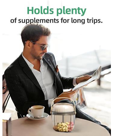 Shop Waterproof Pill Boxes - 4 Compartment Weekly Organizer for Vitamins & Medications | Large Travel Case - RU-M001 - Buy Online on GoSupps.com