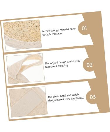 Buy Healifty 2pcs Loofah Bath Ball & Back Scrubber - Exfoliating Body Wash Cloths | Soft Cotton Pouf for Effective Shower Care - Buy Online on GoSupps.com