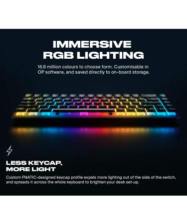 Fnatic Gear Streak65 | Compact Mechanical Gaming Keyboard | LED RGB Backlight | Speed Silver Switch | 65% Layout | DE QWERTZ - Buy Online on GoSupps.com