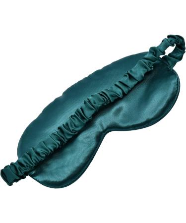 LERSVICVIL 2 Pack Satin Sleep Masks for Women Men - Black & Green | Soft Eye Mask Cover for Effective Shading & Comfortable Sleeping with Elastic Strap - Buy Online on GoSupps.com