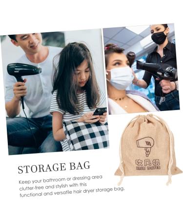 Baluue 6 Pcs Drawstring Fabric Bags Travel Organizer Pouch Hair Stylist Case Hair Tool Bag Hair Dryer Cloth - Buy Online on GoSupps.com