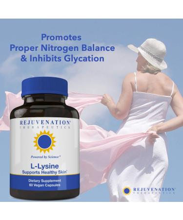 L-Lysine 500mg - Supports Healthy Skin | 60 Vegan Capsules | International Shipping - Buy Online on GoSupps.com