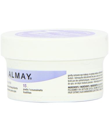 Almay Oil-Free Eye Makeup Remover Pads - 15 Count - Buy Online on GoSupps.com