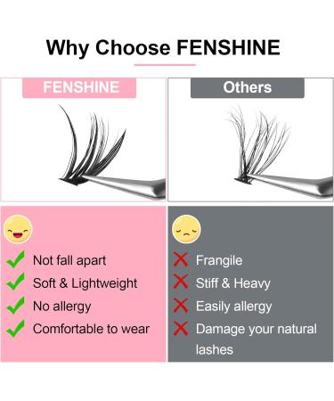 Cluster Eyelash Extension 280pcs 0.07D 40D Curl 13mm Length Soft and Natural False Eyelash DIY Individual Lashes Extensions at Home (13mm 280P-0.07-40D) - Buy Online on GoSupps.com