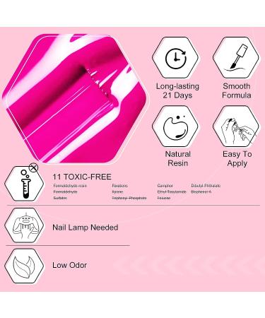 SAVILAND French Gel Nail Polish Set - 6 Spring Colors 10ML Soak Off Gel Polish Kit for Salon Quality French Tip Manicures - Orange, Yellow, Green, Hot Pink, Blue - Perfect for Home DIY Nail Art - Buy Online on GoSupps.com