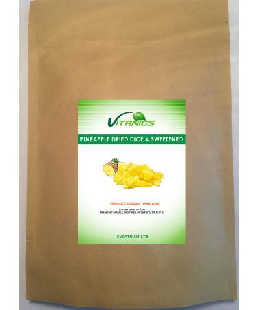 Vitanics Pineapple Dried Diced Dried In Cubes (1kg)