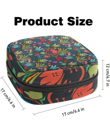 Stylish Women's Binding-Up Bags - Bird & Flowered Tampon Storage with Zip Pockets | Multi-functional Menstrual Bags - Buy Online on GoSupps.com