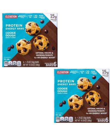 Millville Elevation Protein Bars Snack Endulgent Treat 1.4oz Bars 5g Protein (Cookie Dough 2 Pack (12 Bars)) - Buy Online on GoSupps.com