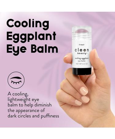 Cleen Beauty Cooling Eggplant Eye Balm - Dark Circles & Puffy Eyes Treatment | Eggplant Extract | Paraben-Free | 0.5 Oz - Buy Online on GoSupps.com