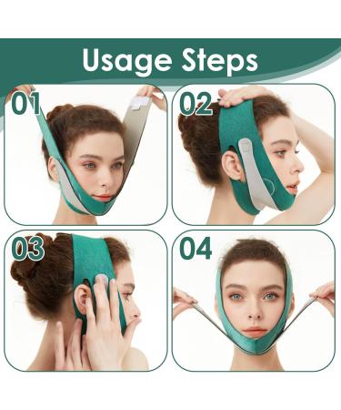 Double Chin Reducer ihohi Facial Cheek V Line Lifting Up Bandage Patch Facial Slimming Strap Reusable Facial Shaped UP Lift Belt for Women Tightening Skin Preventing Sagging - Buy Online on GoSupps.com