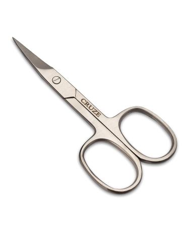CRUZE Nail Scissors - Cuticle Extra Fine Curved Scissors for Manicure, Eyelashes, Eyebrow, Toenail for Women and Men - Small Beauty Scissors for Grooming - Buy Online on GoSupps.com