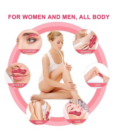 Yovanpur Hard Wax Beads for Hair Removal - 300g (10 Oz) - Ideal for Brazilian Waxing - Gentle on Sensitive Skin - Includes 10 Wax Sticks - Rose Pink - Buy Online on GoSupps.com