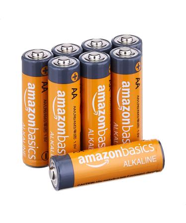 Amazon Basics AA 1.5 Volt Performance Alkaline Batteries - Pack of 8 8 Count (Pack of 1)