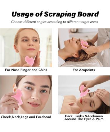 Organic Gua Sha Massage Tools & Rosehip Oil - Anti-Aging Face & Skin Care | 100% Pure Essential Oil for Natural Beauty - Buy Online on GoSupps.com