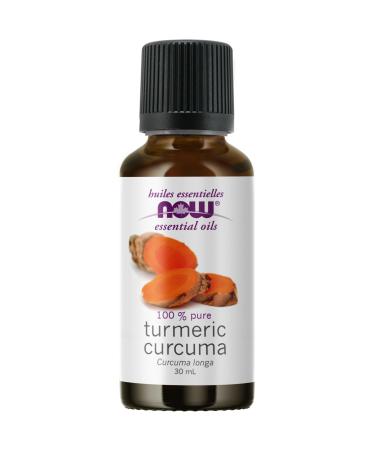 NOW Essential Oils Tumeric Essential Oil Soothing Uplifting Balancing 100% Pure Child-Resistant Cap 30mL