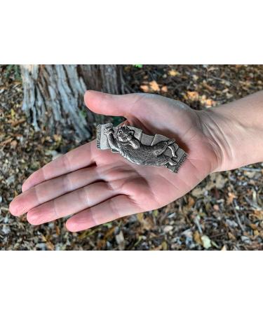 Playful Cat Hair Clip - Handcrafted Metal Barrette - Made in the USA - 70mm Clip by Oberon Design - Buy Online on GoSupps.com