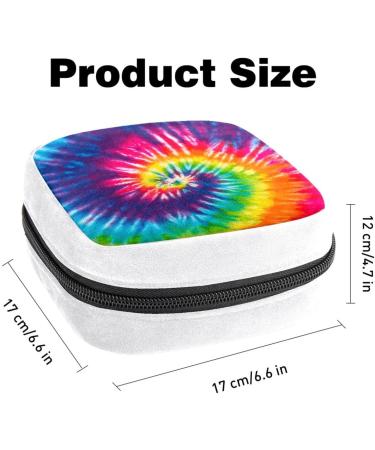GIAPB Sanitary Napkin Storage Bag Period Bag Tampon Bag Makeup Bag Pad Pouch Colorful Swirl Tie Dye Color2716 - Buy Online on GoSupps.com
