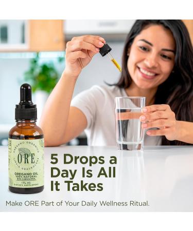 ORE Mexican Oregano Oil Drops 1 oz | 80% Carvacrol | Wildcrafted Herbal Extract for Immune & Respiratory Support | Natural Liquid Supplement | Non-GMO | Dropper Bottle - Buy Online on GoSupps.com