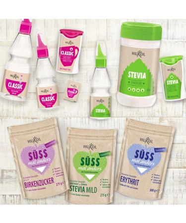 Huxol Classic Liquid Sweetener | 1L | Vegan Lactose-Free Gluten-Free | Low-Calorie Cyclamate & Saccharin | Perfect for Desserts Smoothies & Fruit Salads - Buy Online on GoSupps.com