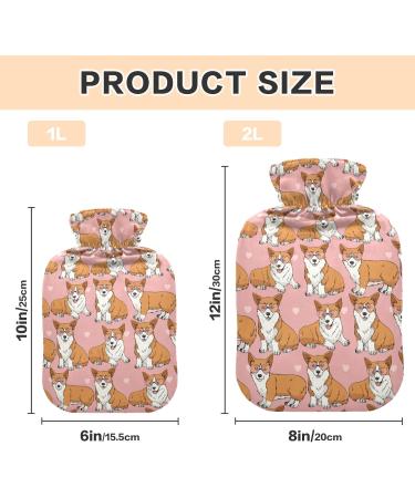 Cute Welsh Corgi Heat Bottle | Pain Relief & Warmth | 1L Hot Water Pillow for Sports Injuries - Buy Online on GoSupps.com