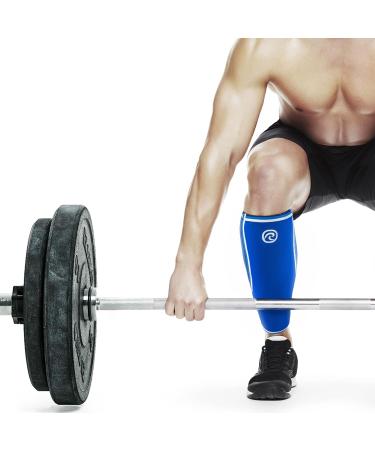 Rehband Neoprene Calf Bandage - Compression Shin Support for Deadlift (XL Blue) - 1 Piece or Pair - Buy Online on GoSupps.com