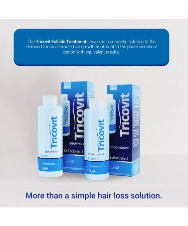 Tricovit Hair Loss & Thinning Shampoo & Conditioner Routine 8.4oz - Buy Online on GoSupps.com