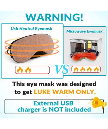 Portable USB Heated Steam Eye Mask with Ice Gels - Mother's Day Gift - Gray - Buy Online on GoSupps.com
