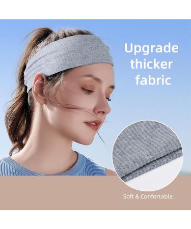 Buy 6 Pack Women's Elastic Wide Headbands - Boho Soft Sport & Yoga Hair Accessories - Buy Online on GoSupps.com