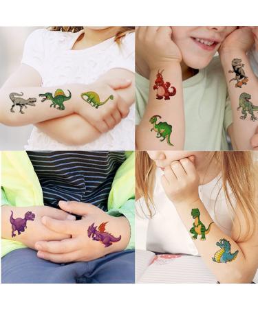 Tazimi 40 PCS 3D Dinosaur Temporary Tattoos - Waterproof Kids Tattoos for Boys & Girls | Perfect Dinosaur Party Favors - Buy Online on GoSupps.com