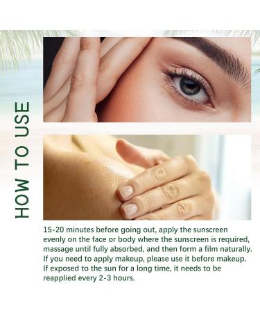 Aloe Vera Sun Cream Sunscreen SPF 50+ Sun Cream Against UVA UVB Hydrating Face&Body Sun Protection SPF 50 Face Moisturiser Sunscreen Waterproof Aloe Soothing Sun Cream PA+++ Korean Sunscreen - Buy Online on GoSupps.com