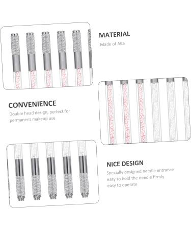10pcs Crystal Lasting Pencils Eyebrow Tattooing Heads Tool Transparent Mutitool Brow End Holder - Buy Online on GoSupps.com
