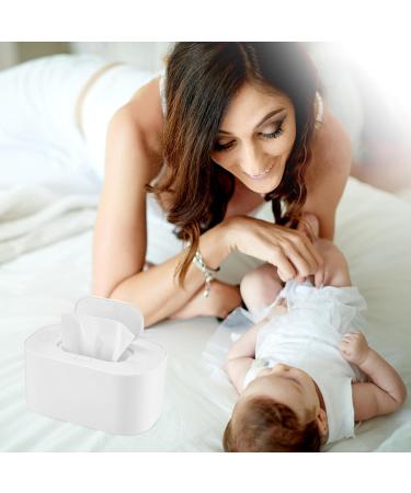 USB Baby Wipe Warmer Baby Wet Wipes Dispenser 55 Constant Modes Evenly Overall Heating Silence Large Capacity Portable Diaper Wipe Warmer for Home Car Travel White - Buy Online on GoSupps.com