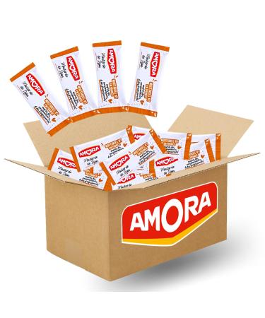 AMORA | 100 sticks of Dijon Mustard | individual dose 5 ml