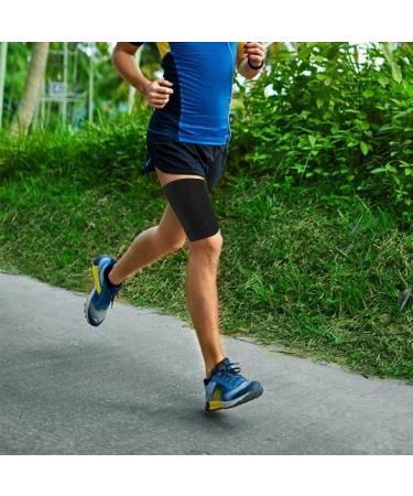 Buy Adjustable Compression Leg Support Brace - Breathable Black Leg Sleeve for Optimal Protection | International Shipping Available - Buy Online on GoSupps.com